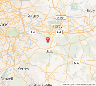 Map of Pontault-Combault, Île-de-France