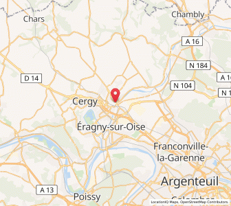 Map of Pontoise, Île-de-France