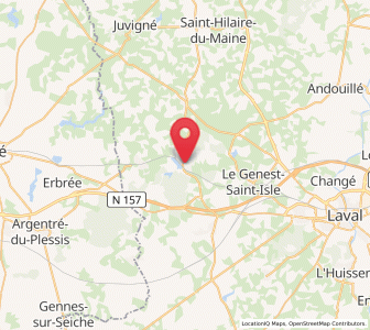 Map of Port-Brillet, Pays de la Loire