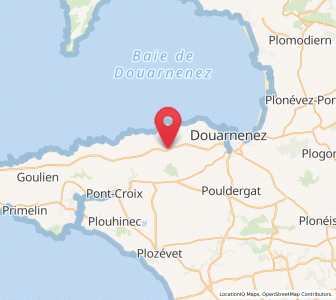 Map of Poullan-sur-Mer, Brittany