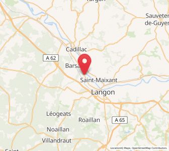 Map of Preignac, Nouvelle-Aquitaine