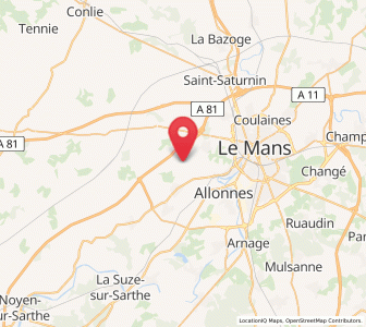 Map of Pruillé-le-Chétif, Pays de la Loire