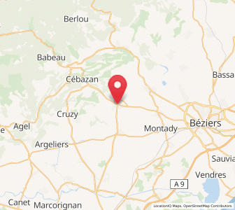 Map of Puisserguier, Occitanie