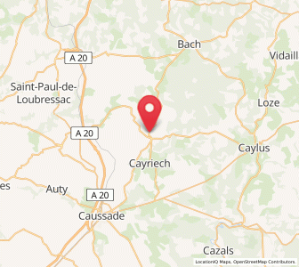 Map of Puylaroque, Occitanie