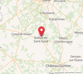 Map of Quelaines-Saint-Gault, Pays de la Loire