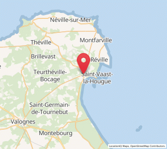 Map of Quettehou, Normandy