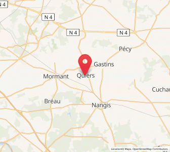 Map of Quiers, Île-de-France
