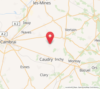 Map of Quiévy, Hauts-de-France