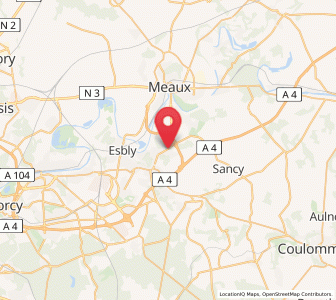 Map of Quincy-Voisins, Île-de-France