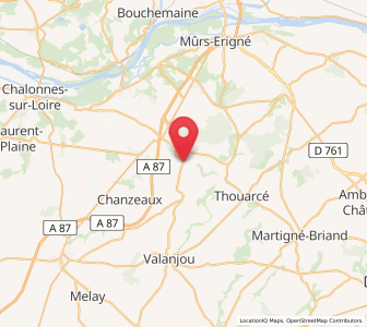 Map of Rablay-sur-Layon, Pays de la Loire