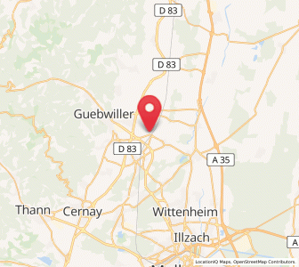 Map of Raedersheim, Grand Est
