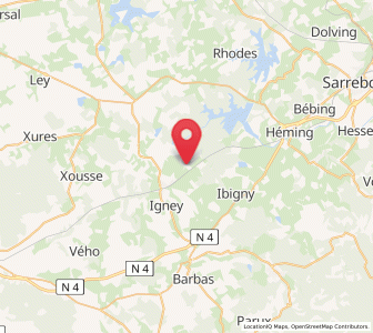 Map of Réchicourt-le-Château, Grand Est