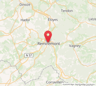 Map of Remiremont, Grand Est