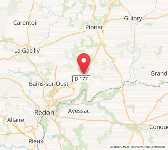 Map of Renac, Brittany
