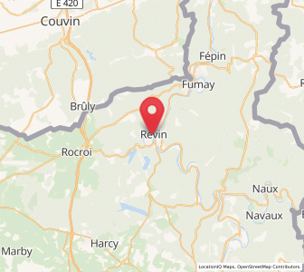 Map of Revin, Grand Est
