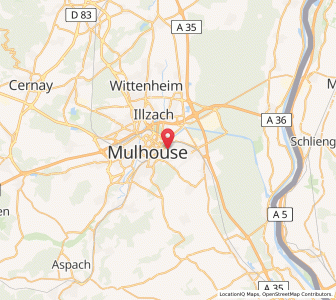 Map of Riedisheim, Grand Est