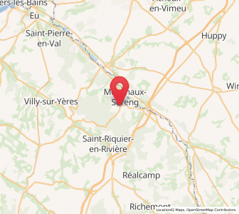 Map of Rieux, Normandy