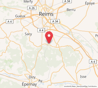 Map of Rilly-la-Montagne, Grand Est