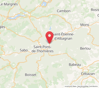 Map of Riols, Occitanie