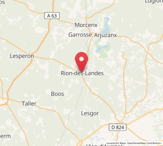 Map of Rion-des-Landes, Nouvelle-Aquitaine