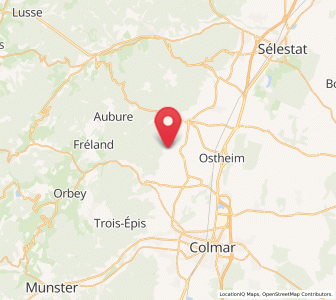 Map of Riquewihr, Grand Est