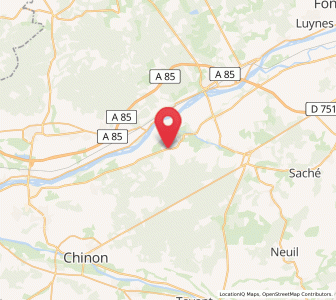 Map of Rivarennes, Centre