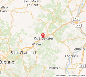 Map of Rive-de-Gier, Auvergne-Rhône-Alpes