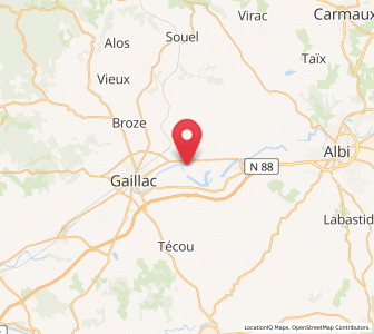 Map of Rivières, Occitanie