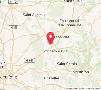 Map of Rivières, Nouvelle-Aquitaine