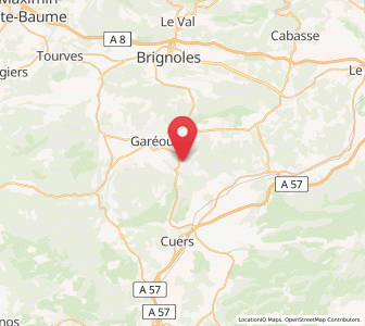 Map of Rocbaron, Provence-Alpes-Côte d'Azur