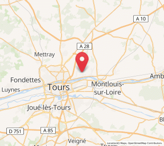 Map of Rochecorbon, Centre