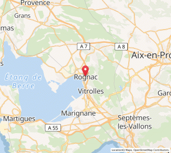 Map of Rognac, Provence-Alpes-Côte d'Azur