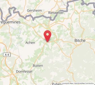 Map of Rohrbach-lès-Bitche, Grand Est