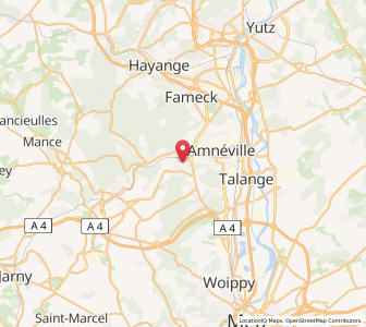 Map of Rombas, Grand Est