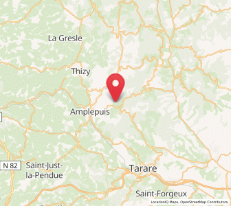 Map of Ronno, Auvergne-Rhône-Alpes