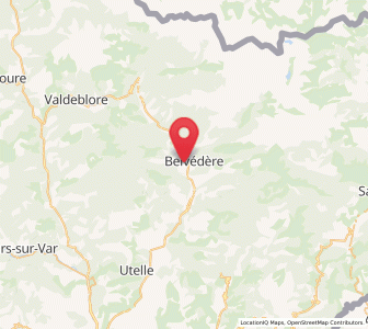 Map of Roquebillière, Provence-Alpes-Côte d'Azur