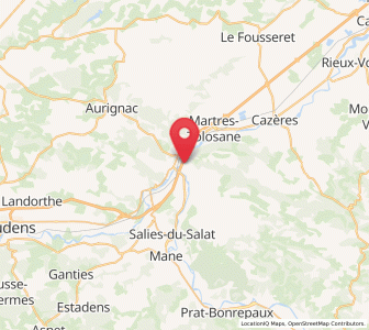 Map of Roquefort-sur-Garonne, Occitanie