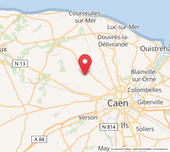Map of Rosel, Normandy