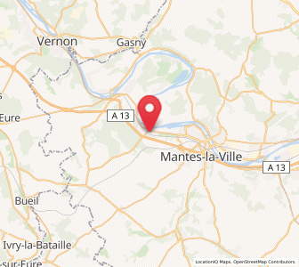 Map of Rosny-sur-Seine, Île-de-France