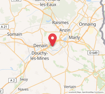 Map of Rouvignies, Hauts-de-France