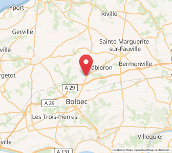 Map of Rouville, Normandy