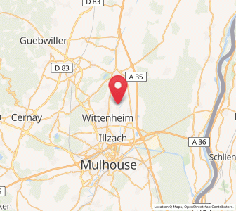 Map of Ruelisheim, Grand Est