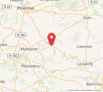 Map of Ruffiac, Brittany