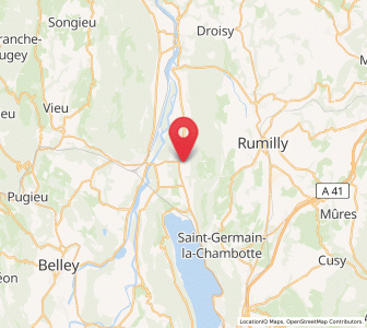 Map of Ruffieux, Auvergne-Rhône-Alpes