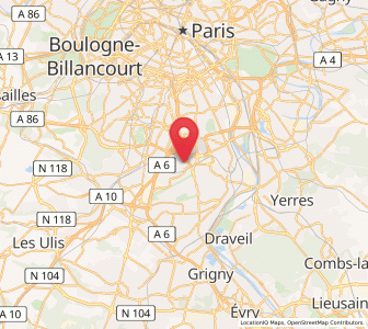 Map of Rungis, Île-de-France