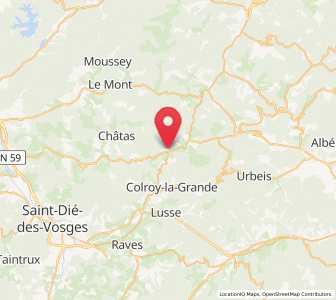 Map of Saales, Grand Est