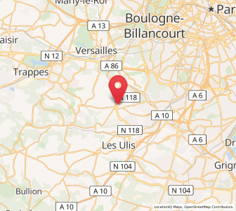 Map of Saclay, Île-de-France