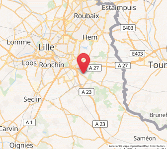 Map of Sainghin-en-Mélantois, Hauts-de-France
