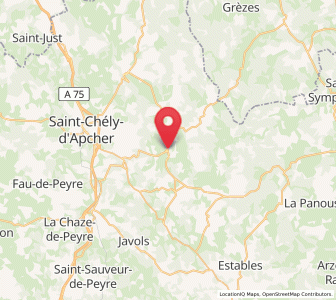 Map of Saint-Alban-sur-Limagnole, Occitanie