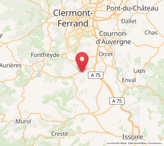 Map of Saint-Amant-Tallende, Auvergne-Rhône-Alpes